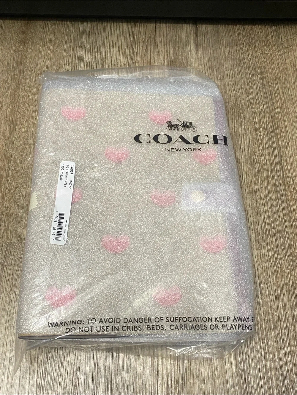 Coach Signature Heart Printed Notebook